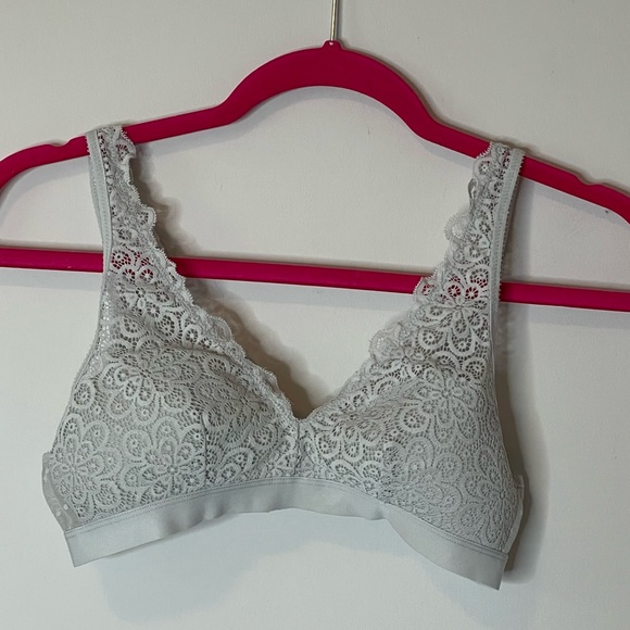 aerie Other - Aerie Light Gray Padded Bralette